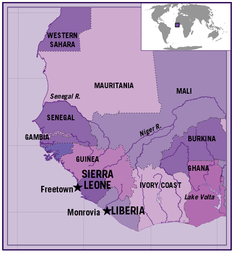 Map of Western Africa
