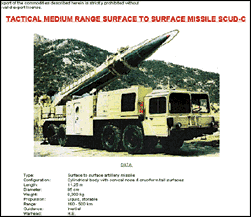 Advertisment for Scud Missile