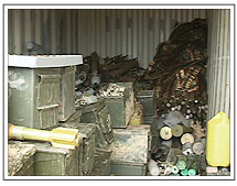 Photo of weapons stockpile